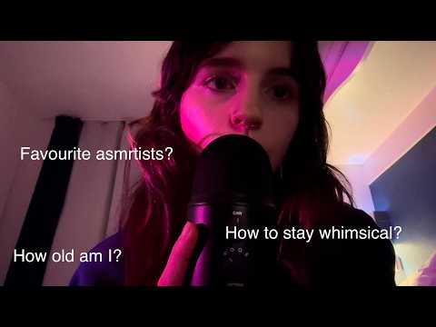 ASMR whispered Q&A⭐︎