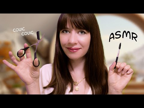 ASMR Roleplay ✂️ Soin complet des sourcils au SPA à la montagne (soin, épilation,coupe,brossage)