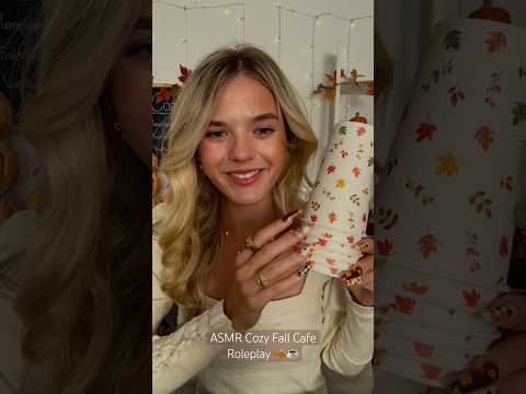 #asmr Cozy Fall Cafe Roleplay 🍂 #asmrcommunity #cafe #coffee #fall #cozy #asmrvideo #asmrsounds