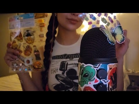 ASMR | Stickers on Mic (Sticky Sounds)