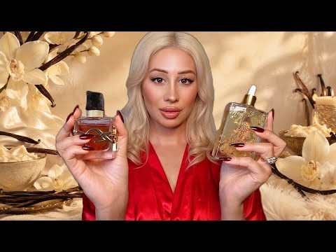 Vanilla Perfumes I’m OBSESSED With 🤍 | ASMR Soft Spoken & Tapping | relaxing asmr for sleep