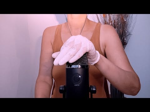 🎧 ASMR  Latex Gloves - Blue, White, Black - Tingles  & Fluffy Mic Sounds (No Talking)