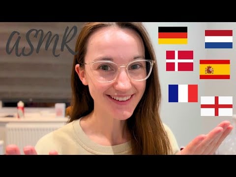 ASMR Repeating Trigger Words in different languages (British Accent)