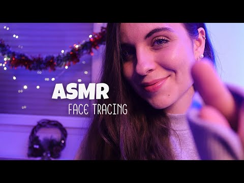 ASMR J10 🎄 Face tracing et doux chuchotements (+PLUIE) 🌧