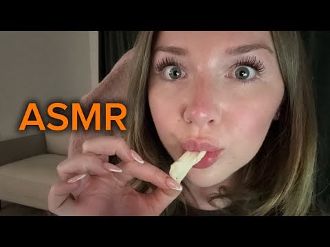 Wet messy gum chewing & Spit painting your face ASMR