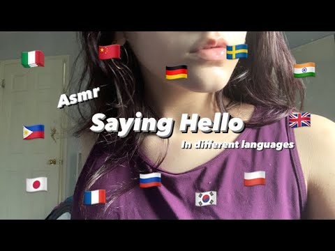 Asmr Saying Hello in different languages🥰