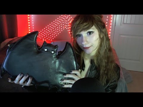Leather ASMR with Zippers | Leather jacket and bag | zippers and tapping with leather sounds #asmr
