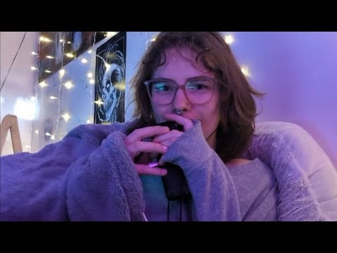 ASMR 🎤 Sleepy Tascam Test (Mouth sounds and scratching)