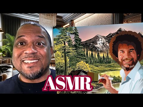 ASMR Bob Ross Painting Instructional Roleplay Super Tingly