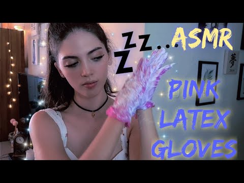 ASMR Pink LATEX GLOVES 💗 with SHAVING LOTION