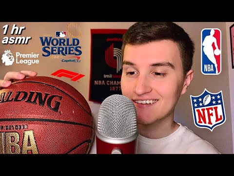 ASMR | Whispering About ALL THINGS Sports For 1 Hour 🏀🏈⚾️ (whisper ramble)