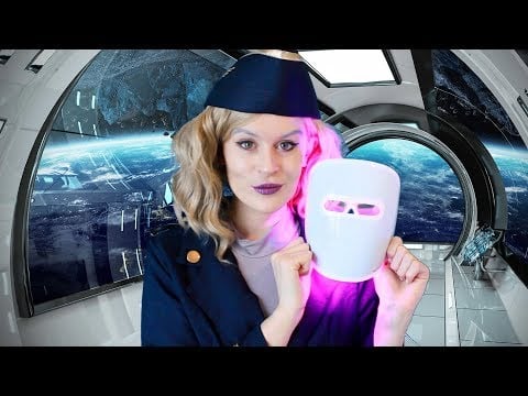 Futuristic ASMR Flight attendant roleplay - [Sci fi series 👽]