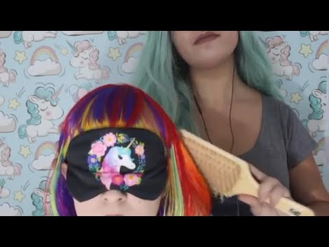 [ASMR] 🧠 Arrepie-se com 2 ASMRtistas ߛ sons de escova ߛ pt br