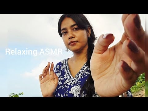 ASMR HINDI- Close-Up Face Touching + Cloud Tracing + Installing Positive Energy