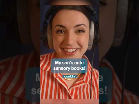 ASMR - My son's cute sensory books #shorts
