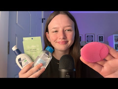 ASMR Doing Your Nighttime Skincare 🫧😴