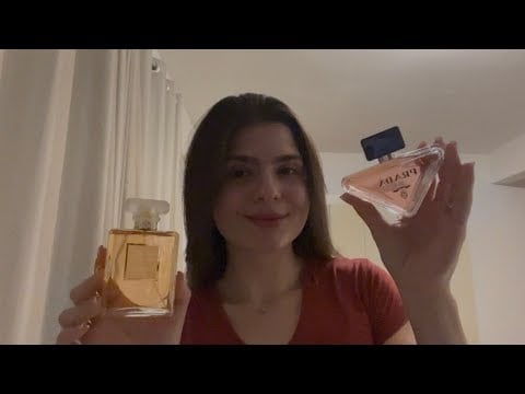 ASMR - Mostrando meus perfumes 🥰