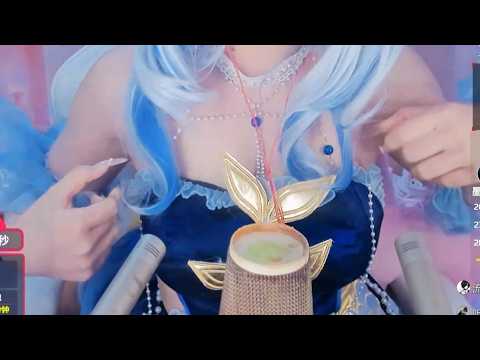 ASMR Maid Cosplay 💕 Long Nails + Miku Accent Sounds