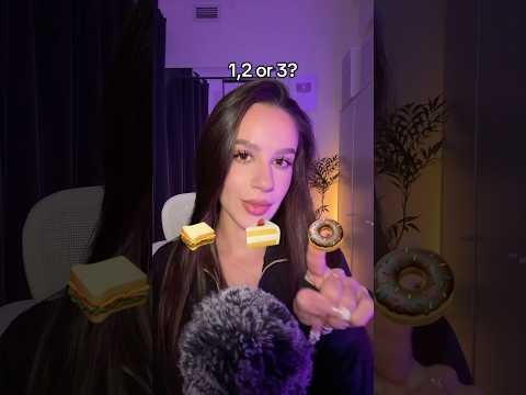 1,2 or 3? ASMR fake food💋🥪 #asmr #asmrvideo #asmrsounds #sleep #tingles