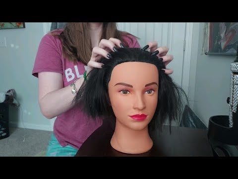 Scalp Scratching, Hair Parting and Pulling ASMR (No talking 🤫)