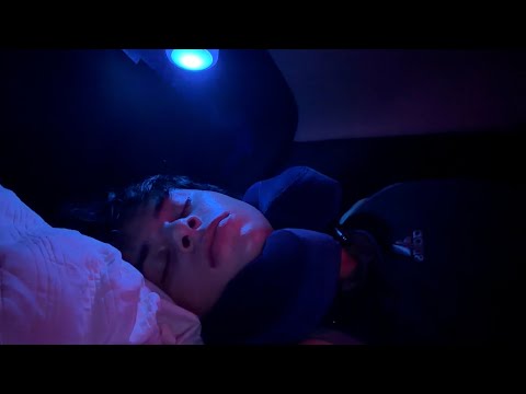 ASMR taking a nap in my car while it rains outside