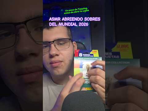 ASMR ABRIENDO CROMOS DEL MUNDIAL 2026#asmr #shorts #short #mundial #mundial2026 #leomessi #tendencia