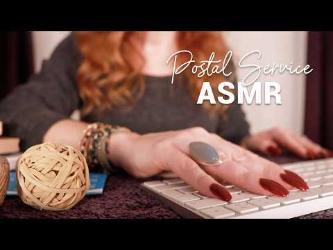Sensitive ASMR Postal Service Appointment 🌟 Whispered, Typing, Paper, Writing, Stationery