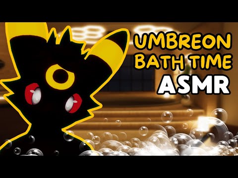 [Furry ASMR] Take a Bath with Umbreon! (Foam, Sponge Sounds, Shampoo...)