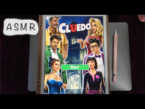 ASMR - Let's play Cluedo together on the iPad - Whispering - Wet Clicky Mouth Sounds