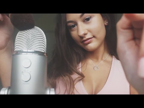 [ASMR] Mic & Face Brushing To Help You Sleep || Whispered ♡