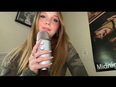 asmr whisper ramble (college, frats, gum chewing)