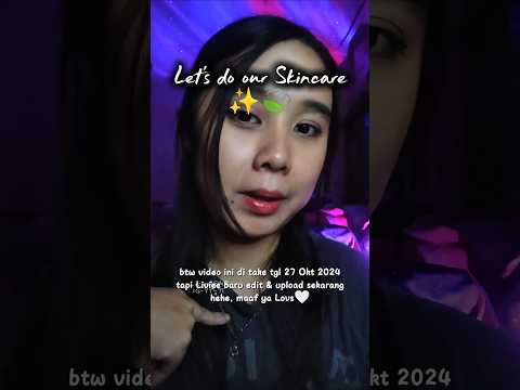 ASMR Let's do our skincare together before bed ✨😴 #asmr #skincare #skincareroutine