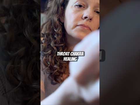 Throat Chakra ASMR massage #oddlysatisfying #sleepaid #asmrreiki
