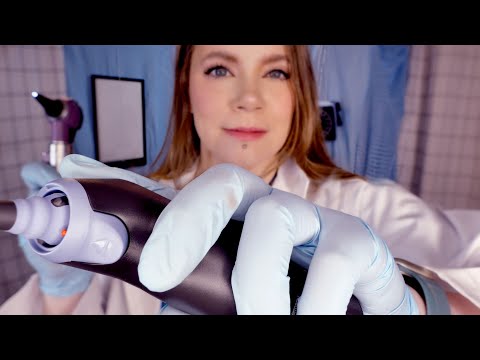 ASMR Hospital Audiologist Ear Exam & Tympanometry Testing