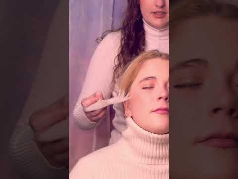 asmr feather massage