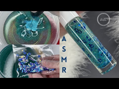 [ASMR] Making Mermaid Lip Oil | Fall Asleep Fast | Satisfying