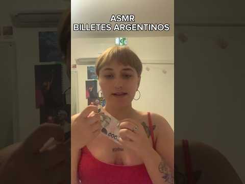 ASMR con todos los billetes ARGENTINOS #asmr