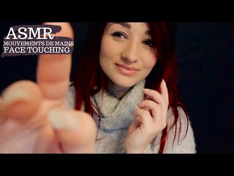 ASMR FRANÇAIS : HAND MOVEMENTS & SOUNDS (Face Touching, Whispers..)