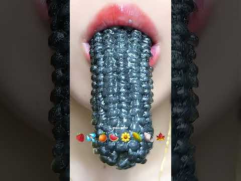 asmr MUKBANG EMOJI FOOD eating sounds 🌽🍁