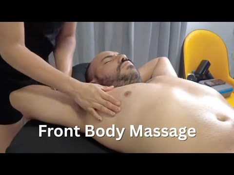 [ASMR] Front Body Relaxation Massage | Calming Home Spa | No Talking ASMR