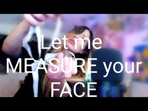 ASMR Measuring YOUR FACE in Detail & Drawing You for Peacful sleeping