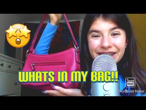 WHATS IN MY BAG [ASMR]