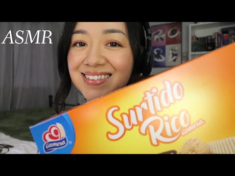 ASMR eating Surtido Rico cookies🍪