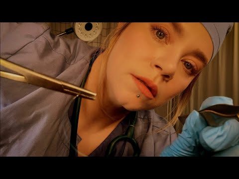 ASMR Emergency Room | Stitching Up Your Ears (No Direct Mic Scratching)