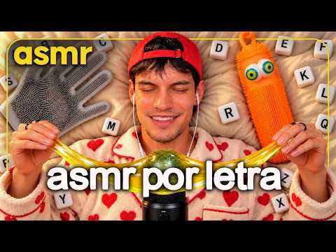 ASMR ESPAÑOL para DORMIR 😴 UN SONIDO POR CADA LETRA QUE ME SALGA | Mouth Sounds, Inaudible, Slime