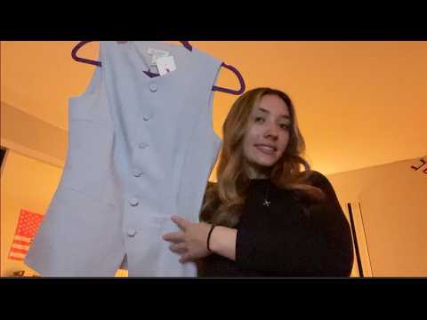 asmr business casual + cute modest clothes haul ✨👩‍💼💝 ~ soft spoken, lofi