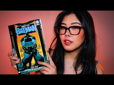 ASMR 📖 Reading 'ABSOLUTE BATMAN' Comic 💥 Soft Whispers & Paper Tracing For Sleep 💤