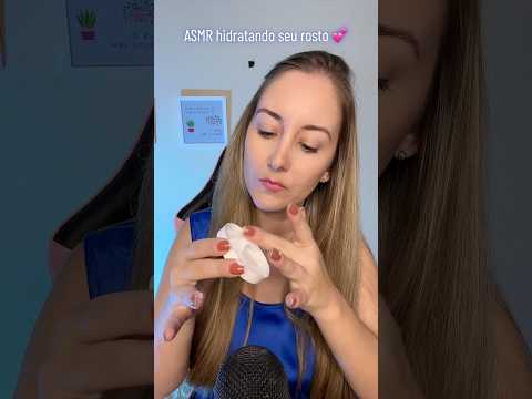 ASMR Atenção Pessoal: Hidratando seu rosto antes de dormir 🩷💤