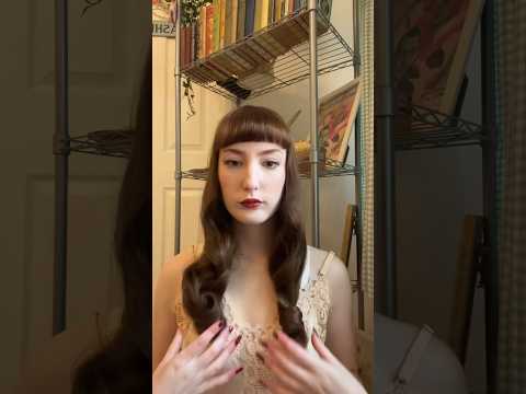 Style my vintage hair ASMR #asmr #asmrsounds #asmrvideo #vintage