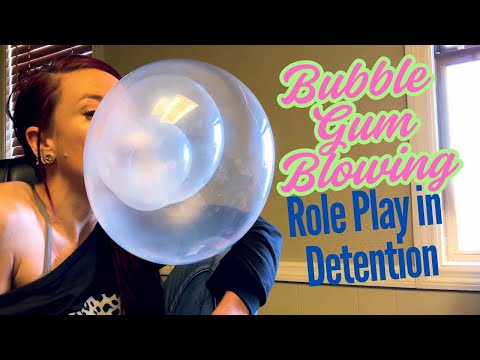 Sassy ASMR Bubble Gum Blower Gets BUSTED In Class!